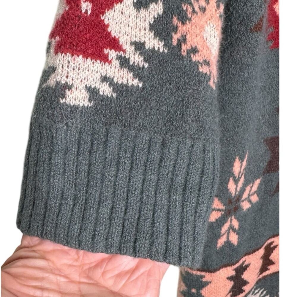 Spool 72 Velvet Moon Blanket Sweater Aztec Print Cardigan Duster M/L - Picture 4 of 9